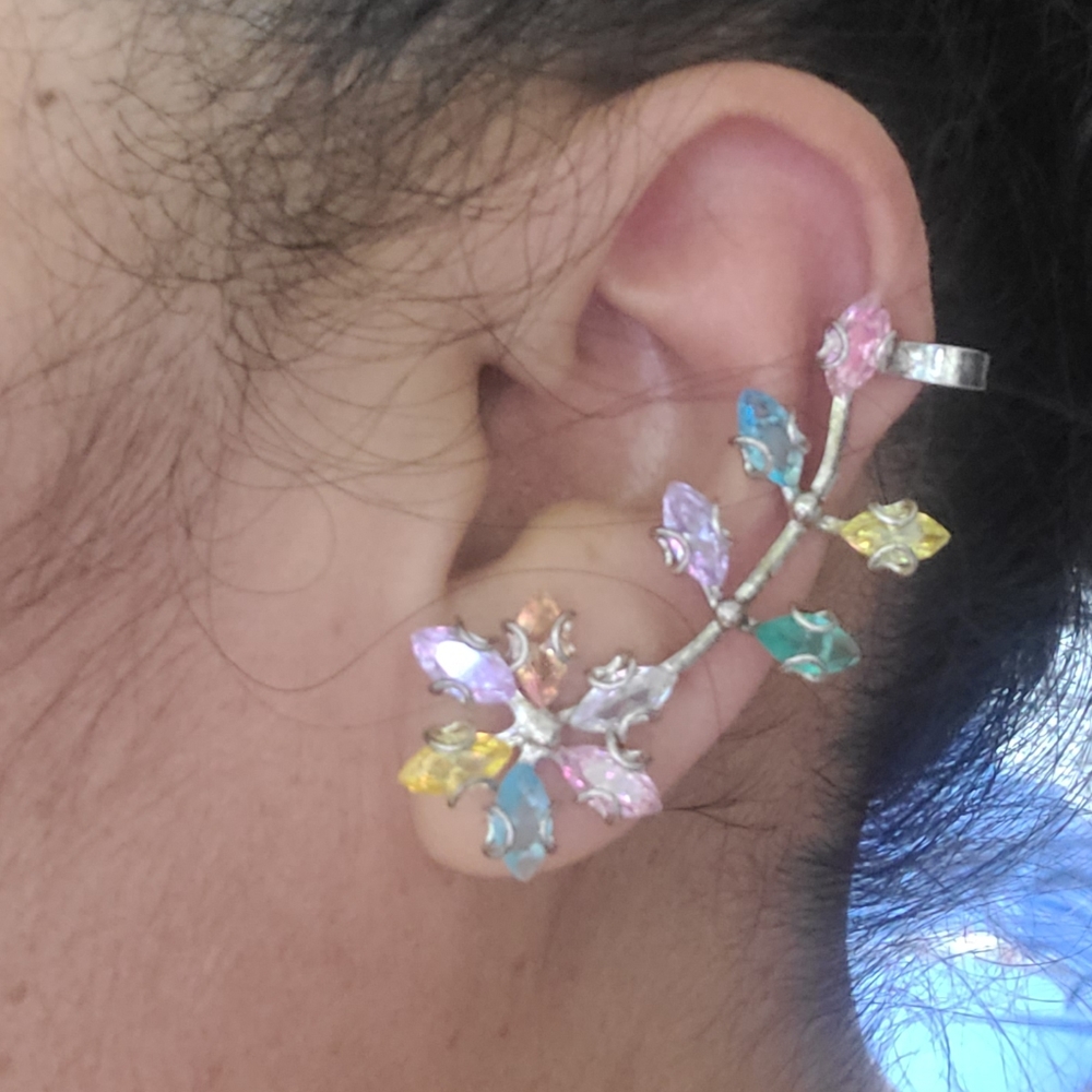 Multicolor 925 silver earrings